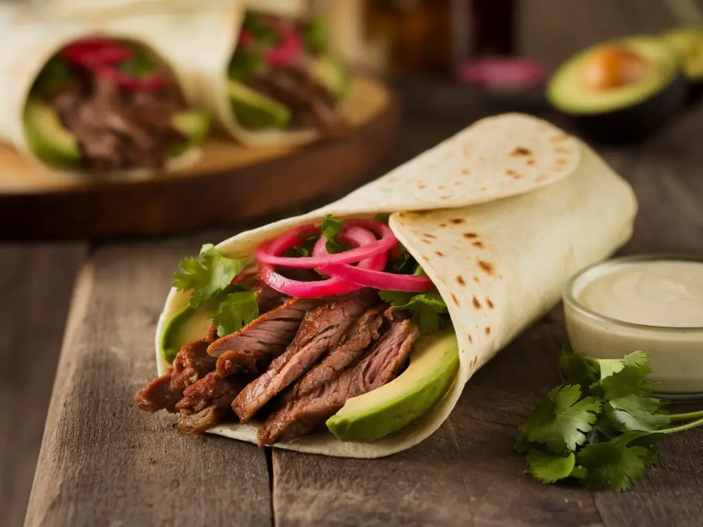 Smoked Caribbean Mojo Lamb Wrap