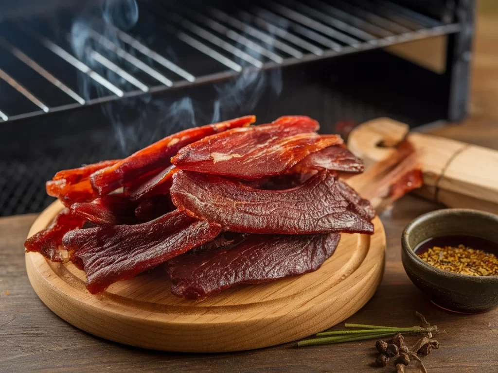 Tangy Salt and Vinegar Smoked Pork Jerky Recipe