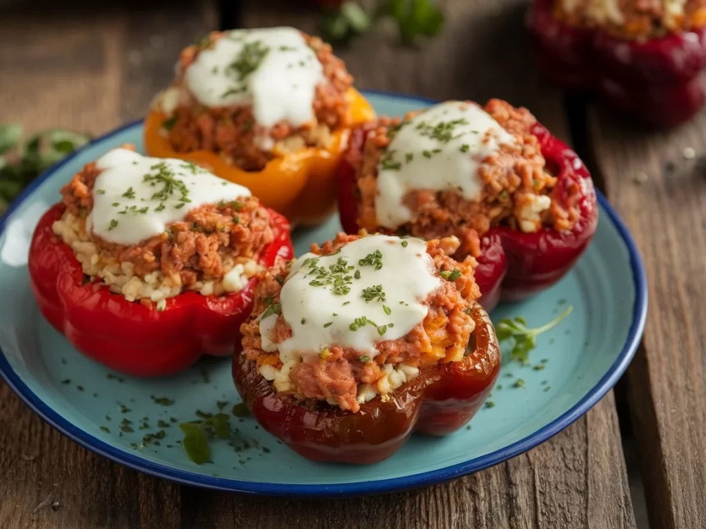 High-Protein Smoked Stuffed Bell Peppers Recipe