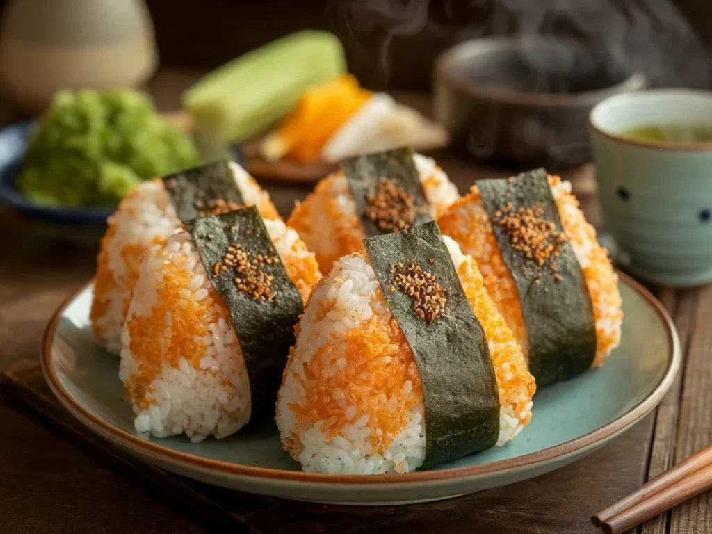Smoky Grilled Onigiri Rice Balls