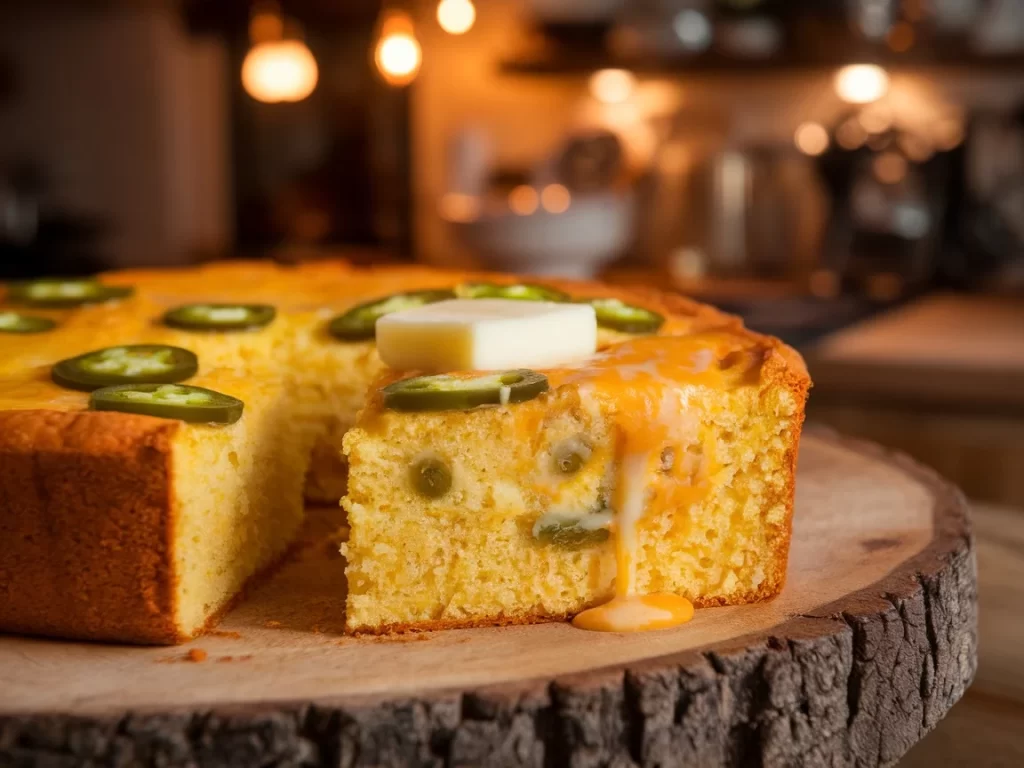 Smoky Cheddar Jalapeño Cornbread