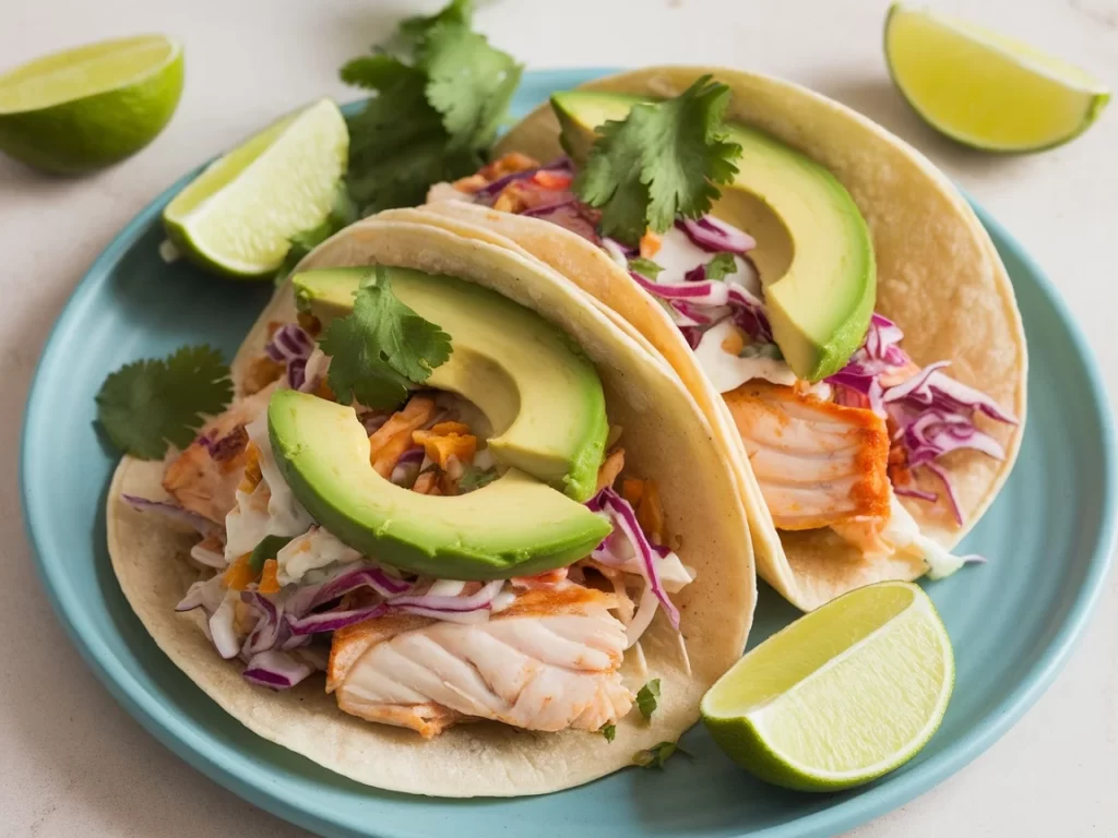 Smoky and Spicy Fish Tacos with Chipotle Slaw